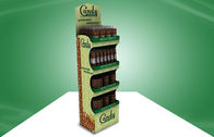 Customized Candy POP Cardboard Display With Four Shelf , cardboard floor display stands