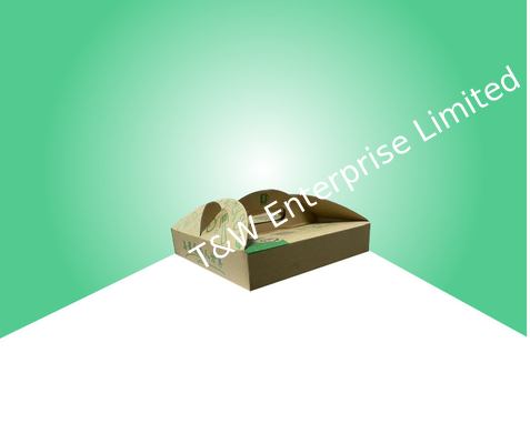 شراء صناديق تغليف ورق البيتزا المخصصة المواد الغذائية الصف مع مقبض online manufacture