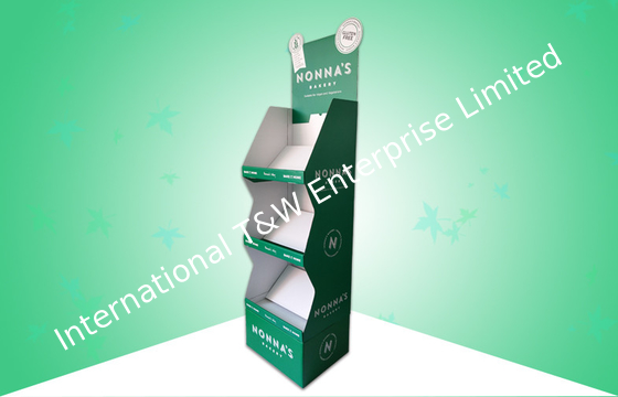 شراء مات إنهاء POP Cardboard عرض 3 رف الخبز موقف سهل البناء online manufacture