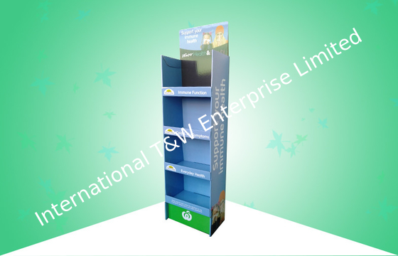 شراء عرض الطب الورق المقوى حامل موقف قوي التصميم اللامع مع 4 أرفف online manufacture