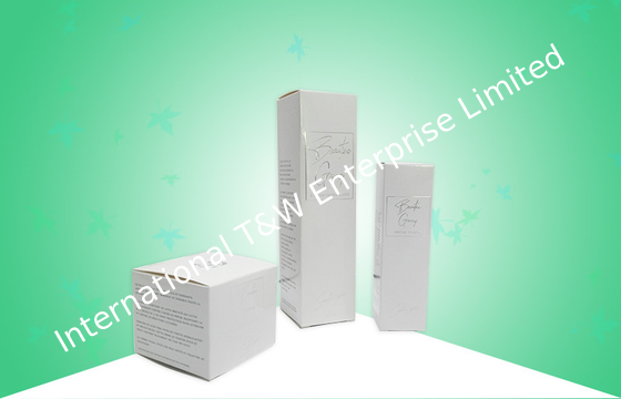 شراء صناديق التعبئة والتغليف ورقة مخصصة 350GSM مع عمليات الطباعة النقش الفضة الساخنة online manufacture