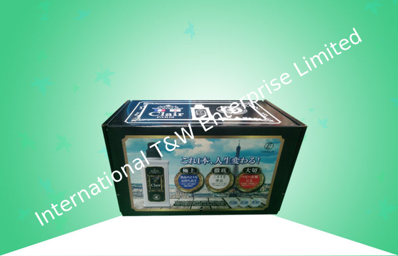 شراء دائم مخصص المطبوعة صناديق المموج ، النبيذ ورقة مربع مع التصفيح لامعة online manufacture