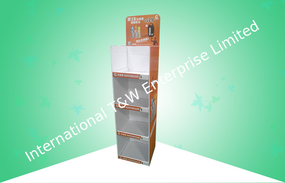 شراء قوي 4 الجرف POS كرتون يعرض تقف تعزيز المشروبات مع تصميم وفاء online manufacture