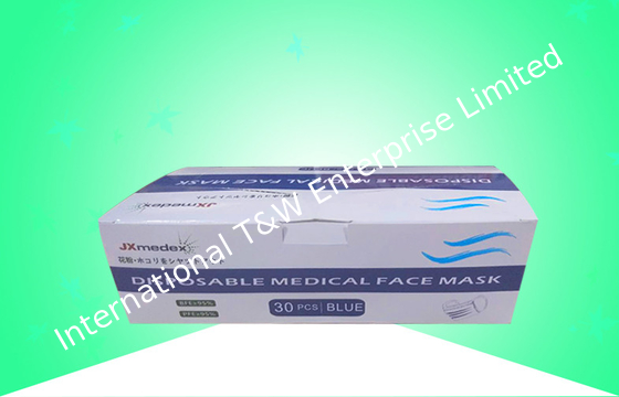شراء صديقة للبيئة علبة كرتون تغليف الهدايا لقناع الوجه الطبي القابل للاستبدال online manufacture