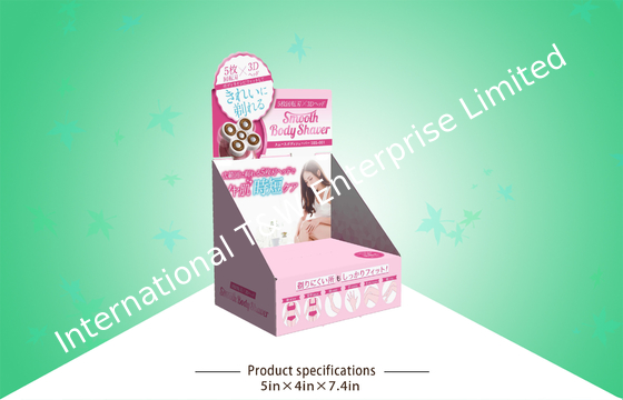 شراء 350GSM Artpaper Shaver Countertop Display Box SGS سهل التجميع online manufacture