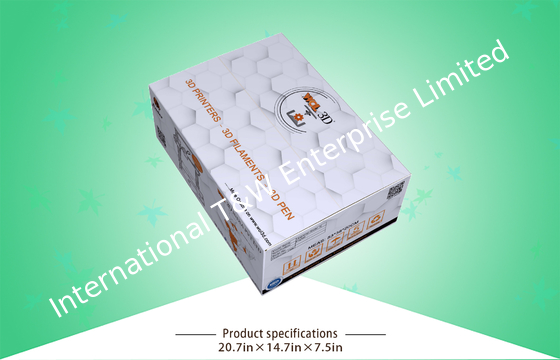 شراء 350gsm CCNB CMYK صندوق مموج مزدوج الجدار للطابعة ثلاثية الأبعاد online manufacture