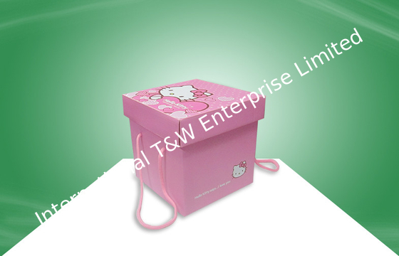 سعر جيد Decorative Pink Hellokitty Paper Gift Box With Handle For Packing Snacks الانترنت