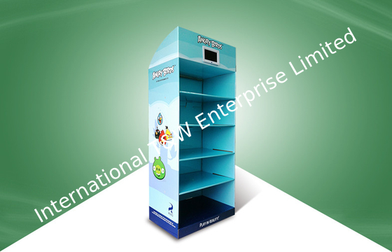 سعر جيد خمسة الجرف البوب ​​الكرتون عرض تقف الطيور الغاضبة اللعب الثابتة مع التلفزيون لاعب الانترنت