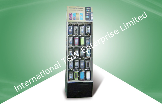 سعر جيد Shop Cardboard Product Floor Display Stands With Hook For Ipone / Ipad الانترنت