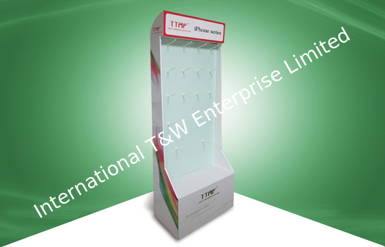 سعر جيد Color Printing Corrugated Cardboard Product Display Stands Free Standing الانترنت