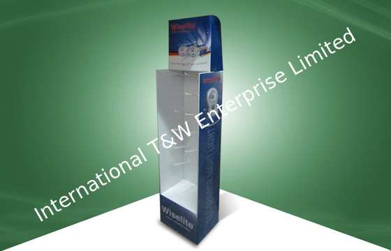 سعر جيد Floor Stand Show Pos Cardboard Displays For Led Light , Sgs / Iso / Rohs الانترنت