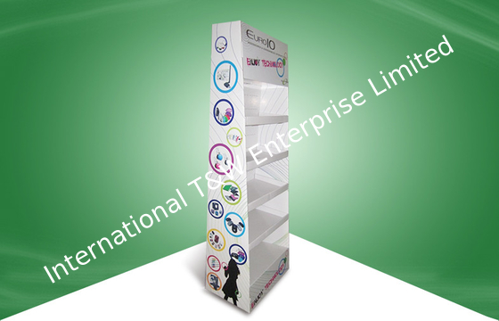 سعر جيد Five Shelf Cardboard Display Stands Cardboard Floor Display for Electronic Products الانترنت