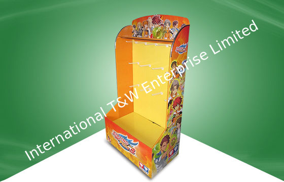 سعر جيد Yellow Retail Desktop Pop Cardboard Display Stand For Kid ' S Game Products الانترنت