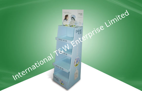 سعر جيد Point of Purchase Cardboard Floor Display Stand for Skincare Products الانترنت