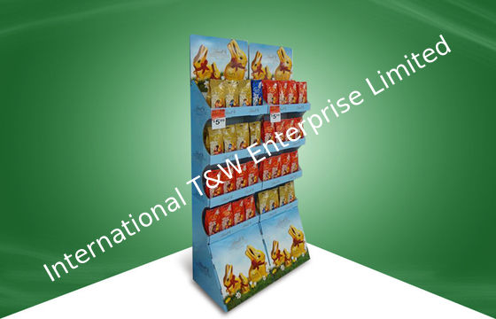 سعر جيد Advertising Stack Up Pop Cardboard Display , Custom Cardboard Floor Displays For Chocolate الانترنت