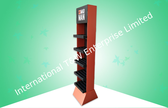 سعر جيد العين المستقرة اللافتة للنظر POS Cardboard تعرض 5 أرفف للترويج للعناصر المختلفة الانترنت