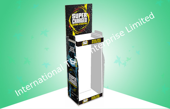 سعر جيد شاشة عرض كرتون سهلة التجميع تقف Caser Stacker Display مع رفين الانترنت