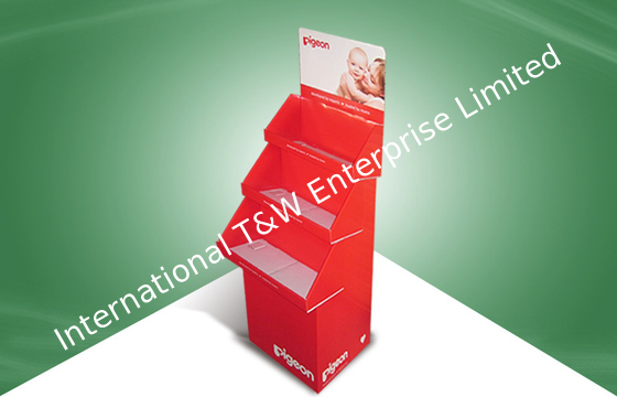 سعر جيد Pigeon Brand Three Tray POP Cardboard Display with Stack-up Design for Selling Kid Products الانترنت