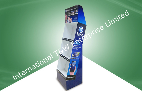 سعر جيد Security Products POP Cardboard Display / Cardboard Floor Display With Three Shelf الانترنت