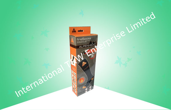 سعر جيد 400gsm الفن - صناديق التعبئة والتغليف ورقة شركة تصميم موجزة للتعبئة الجوارب النار الانترنت