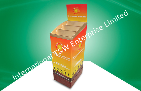 سعر جيد Strong Custom 3 Tier POP Cardboard Dump Bins  UV Coating With 4color CMKY Offset Printing الانترنت