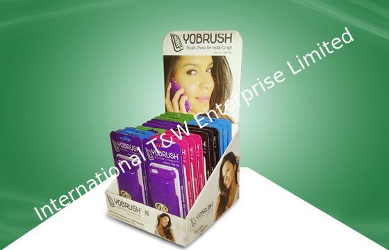 سعر جيد Custom Mobile Case Cardboard Countertop Display With 4 Colors Environmental Offset Printing الانترنت